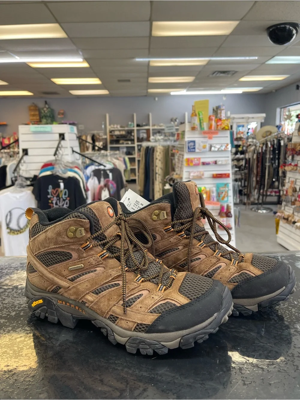 Merrell Men's Moab 3 Mid Waterproof Brown and Black Hiking Boots
